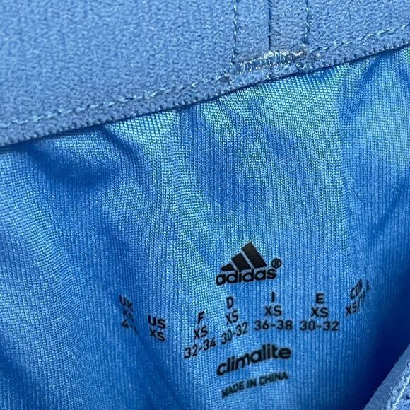 Adidas Climalite Athletic Running Tie Dye Striped High Waisted Workout Shorts - Picture 5 of 6